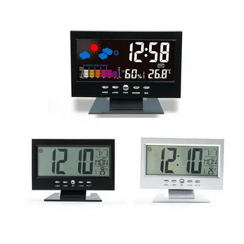 Voice Control LCD Screen Thermometer Clocks indoor Humidity Monitor Electronic Digital Display Temperature Alarm Clock Calendar
Voice Control LCD Screen Thermometer Clocks indoor Humidity Monitor Electronic Digital Display Temperature Alarm Clock Calendar