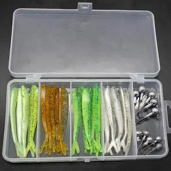 Fishing Lures Set 31pcs soft Lure Worm Bait Carp Jig Head Lead Hook with Box Fishing Tackle pesca
Fishing Lures Set 31pcs soft Lure Worm Bait Carp Jig Head Lead Hook with Box Fishing Tackle pesca