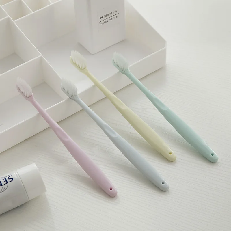 Japanese Korean Plain Color 4 Installed Adult Small Head Toothbrush Soft mao dai Sheath Design Cleaning Nursing Care Teeth Commo
Japanese Korean Plain Color 4 Installed Adult Small Head Toothbrush Soft mao dai Sheath Design Cleaning Nursing Care Teeth Commo