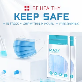 30pcs Disposable Mask Protective Mouth Mask Non-woven Melt Blown Three-layer Mouth Mask
30pcs Disposable Mask Protective Mouth Mask Non-woven Melt Blown Three-layer Mouth Mask