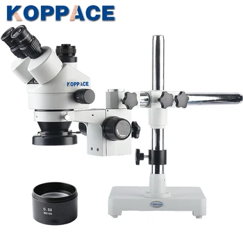 KOPPACE 3.5X-45X 0.5X CTV interface Trinocular Microscope,WF10X/20 Eyepieces,Mobile phone repair microscope,144 LED Ring Light
KOPPACE 3.5X-45X 0.5X CTV interface Trinocular Microscope,WF10X/20 Eyepieces,Mobile phone repair microscope,144 LED Ring Light