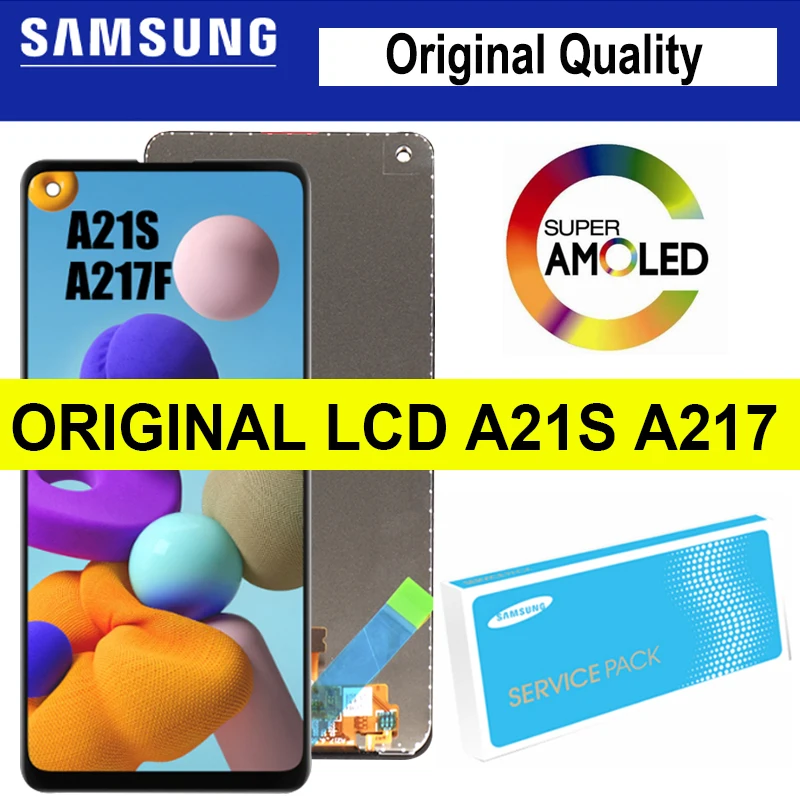 100% Original Display with frame for Samsung Galaxy A21s A217 SM-A217F/DS LCD Touch Screen Digitizer Assembly Repair Parts
100% Original Display with frame for Samsung Galaxy A21s A217 SM-A217F/DS LCD Touch Screen Digitizer Assembly Repair Parts