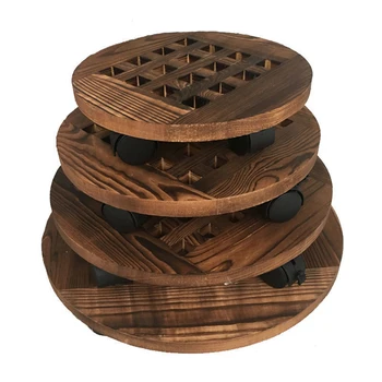 Wood Mobile Plant Stand Flower Pot Rack Tray Plant Holder Round Rolling Wheeled Flower Pot Tray Garden Supplies with Foot Pad
Wood Mobile Plant Stand Flower Pot Rack Tray Plant Holder Round Rolling Wheeled Flower Pot Tray Garden Supplies with Foot Pad
