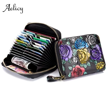 Aelicy Brand Women Leather RFID Zipper Credit Card Holder Organizer Rose Embossed Passport Business Card Case Travel Wallets
Aelicy Brand Women Leather RFID Zipper Credit Card Holder Organizer Rose Embossed Passport Business Card Case Travel Wallets