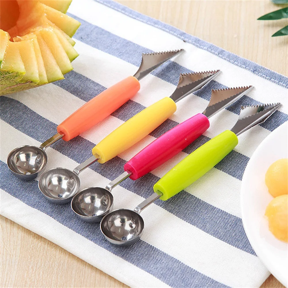 2 In 1 Fruit Carving Gadge Knife Fruit Platter Cream Ball Spoon DIY Fruit Carving Tool Watermelon Cutter Slicer Fruit Tools
2 In 1 Fruit Carving Gadge Knife Fruit Platter Cream Ball Spoon DIY Fruit Carving Tool Watermelon Cutter Slicer Fruit Tools