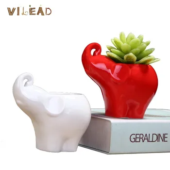 VILEAD 3 Styles Ceramic Elephant Flower Pots Cactus Mini Pot Succulents Plants Flower Pot Stand Vase Decoration Household Home 
VILEAD 3 Styles Ceramic Elephant Flower Pots Cactus Mini Pot Succulents Plants Flower Pot Stand Vase Decoration Household Home