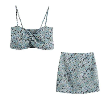 Summer Women Floral Camis Sets Sleeveless Crop Tops V neck High Waist Mini Skirt Sets WB2055
Summer Women Floral Camis Sets Sleeveless Crop Tops V neck High Waist Mini Skirt Sets WB2055