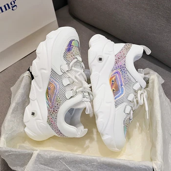 Women Platform Chunky Sneakers Fashion Old Dad Shoes Brand Casual Shoes Woman Comfortable Mesh Breathable Vulcanized Shoes
Women Platform Chunky Sneakers Fashion Old Dad Shoes Brand Casual Shoes Woman Comfortable Mesh Breathable Vulcanized Shoes