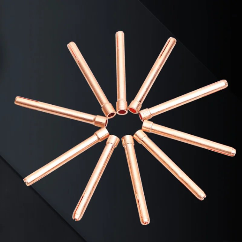 Tig welding accessories E-cu collet for WP 17 WP18 WP26 tig tungsten electrode collet for argon welding torch
Tig welding accessories E-cu collet for WP 17 WP18 WP26 tig tungsten electrode collet for argon welding torch