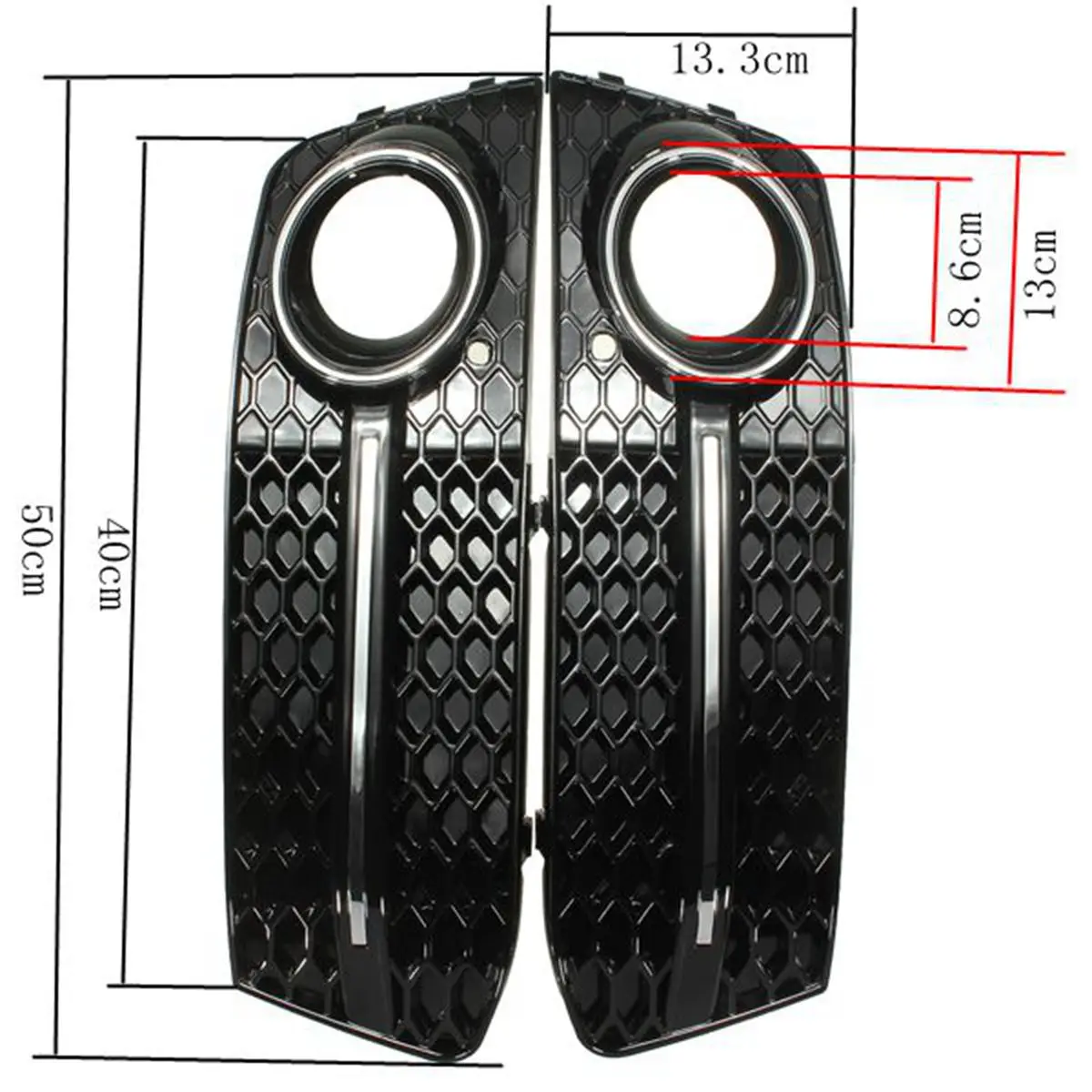 Hot Sale Pair Front Bumper Gloss Black Fog Light Cover Grills for Audi A4 B8 for VW 2009 2010 2011 Car Styling
Hot Sale Pair Front Bumper Gloss Black Fog Light Cover Grills for Audi A4 B8 for VW 2009 2010 2011 Car Styling