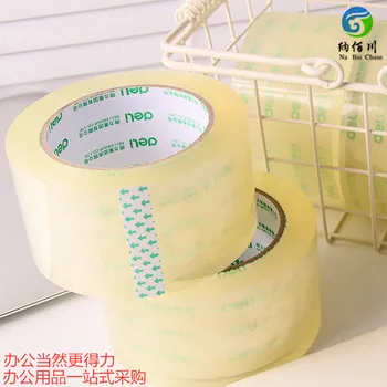 Deli 30205 Sealing Adhesive Tape Transparent Wide Tape Packaging Tape Adhesive Glassine Tape 4.8cm X 100y Packing Tape 
Deli 30205 Sealing Adhesive Tape Transparent Wide Tape Packaging Tape Adhesive Glassine Tape 4.8cm X 100y Packing Tape