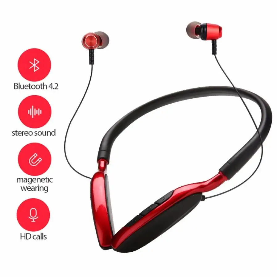 Stereo Sound Neckband Wireless Headset Self-equipped Card DSP Intelligent Noise Reduction HD Call Microphone Portable Earphone
Stereo Sound Neckband Wireless Headset Self-equipped Card DSP Intelligent Noise Reduction HD Call Microphone Portable Earphone