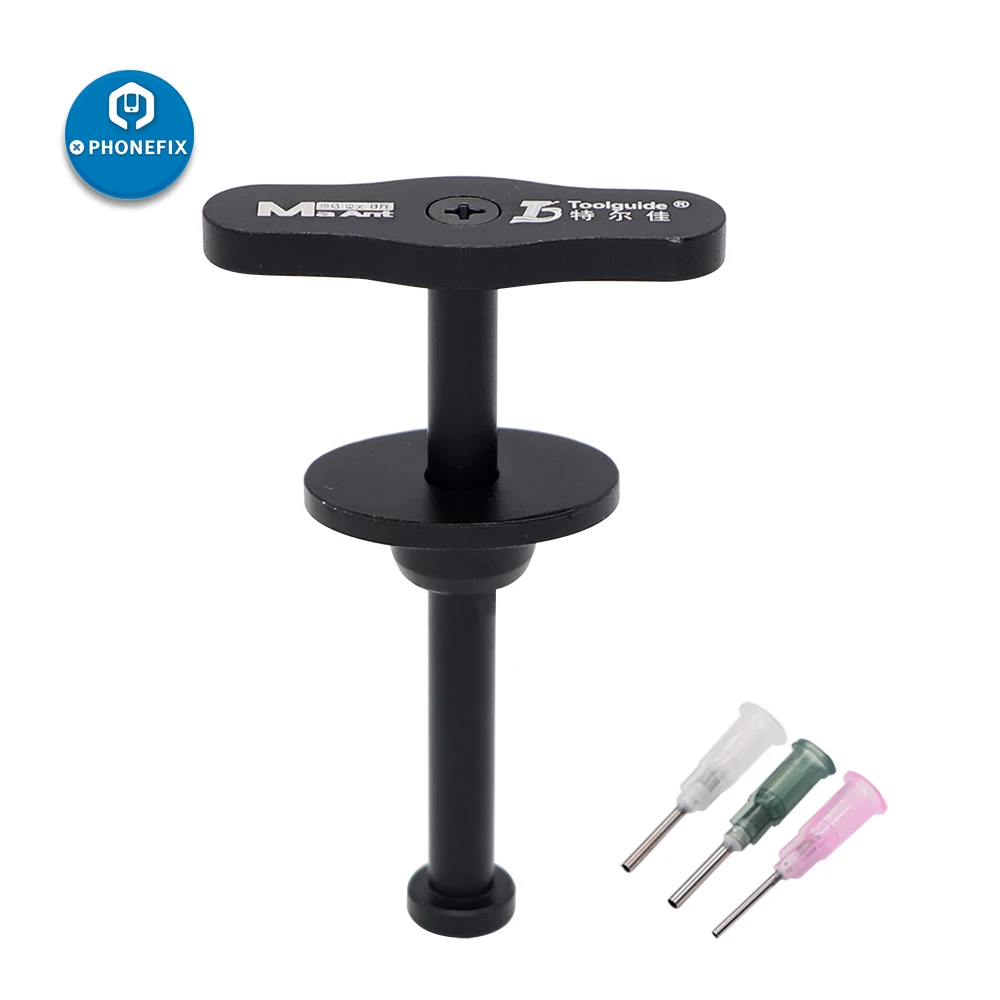 PHONEFIX Solder Paste Assistant Plunger Dispenser Tool Manual Syringe Solder Paste Propulsion Metal BGA Solder Flux Mate
PHONEFIX Solder Paste Assistant Plunger Dispenser Tool Manual Syringe Solder Paste Propulsion Metal BGA Solder Flux Mate