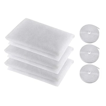 Mosquito Net for Window, 3 PCS Fly Window Sn Mesh Insect Netting Mosquito Protector and 3 Rolls Self-Adhesive Tapes
Mosquito Net for Window, 3 PCS Fly Window Sn Mesh Insect Netting Mosquito Protector and 3 Rolls Self-Adhesive Tapes