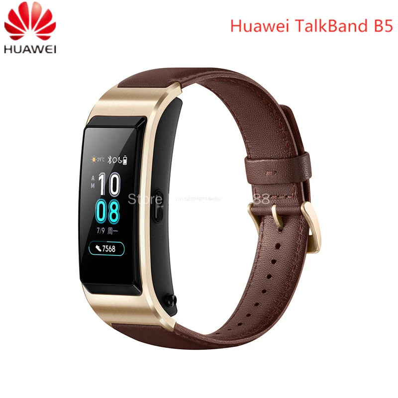 Смарт-браслет Huawei TalkBand B5 Bluetooth сенсорный экран AMOLED наушники 80% | Электроника