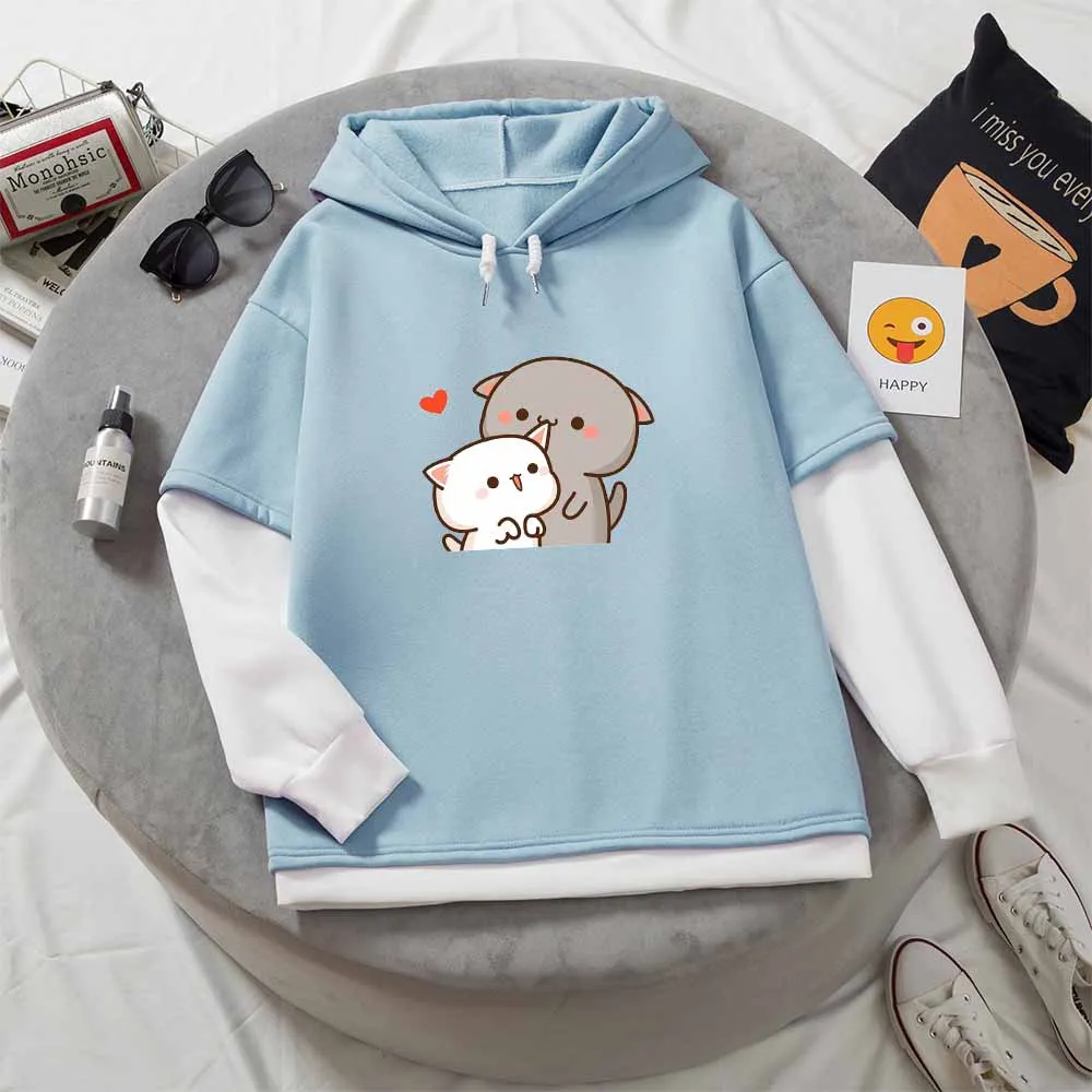 Cute Cat Graphic Print Women Hoodies Sweatshirts Cartoon Kawaii Clothes Hoodie Kpop Style Long Sleeve Casual Female Pullovers
Cute Cat Graphic Print Women Hoodies Sweatshirts Cartoon Kawaii Clothes Hoodie Kpop Style Long Sleeve Casual Female Pullovers