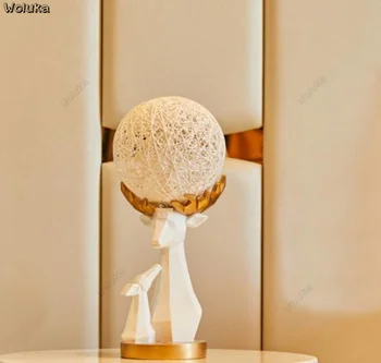 Deer table lamp wedding gift newlywed room long light room bedroom bedside lamp romantic modern minimalist decoration CD50 W07
Deer table lamp wedding gift newlywed room long light room bedroom bedside lamp romantic modern minimalist decoration CD50 W07