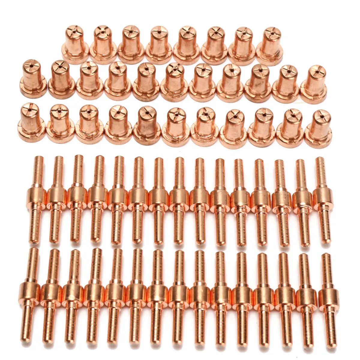 60pcs Consumables Extended Long Tip Electrodes and Nozzles for PT31 LG40 40A Air Plasma Cutter
60pcs Consumables Extended Long Tip Electrodes and Nozzles for PT31 LG40 40A Air Plasma Cutter