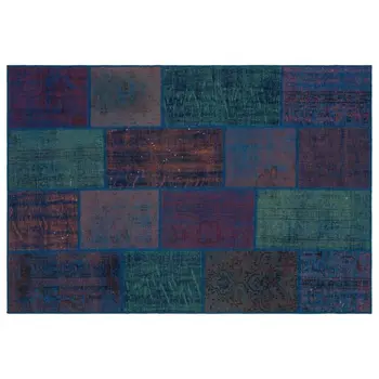 Handmade Turquoise Vintage Overdyed Patchwork Area Rug 160x230 Cm-5'3''X7'7''
Handmade Turquoise Vintage Overdyed Patchwork Area Rug 160x230 Cm-5'3''X7'7''