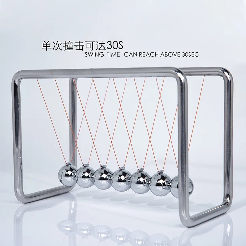 7 Ball Stainless Steel Bracket Newton Pendulum Ball Perpetual Motion Device Creative Ornaments Children's Educational Toys
7 Ball Stainless Steel Bracket Newton Pendulum Ball Perpetual Motion Device Creative Ornaments Children's Educational Toys