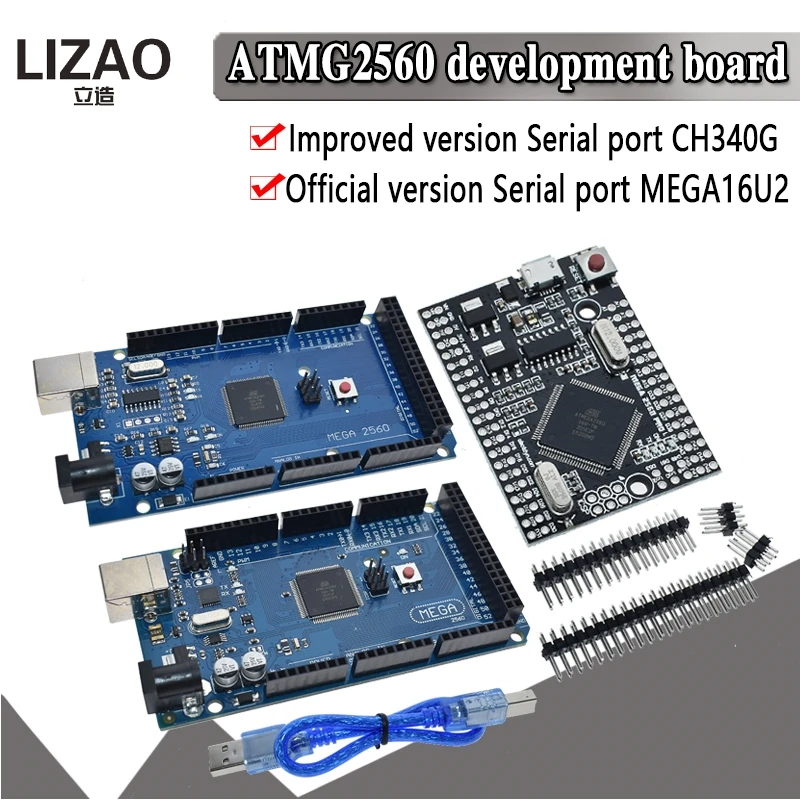 MEGA2560 MEGA 2560 R3 ATmega2560-16AU CH340G AVR USB плата для разработки arduino | Электронные компоненты и