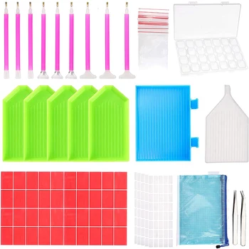 5D Diamond Painting Kit Tool, Diamond Painting Accessories Box, Drill Pens, Fix Tools Aligning Repair, Painting Roller,Tray Kits
5D Diamond Painting Kit Tool, Diamond Painting Accessories Box, Drill Pens, Fix Tools Aligning Repair, Painting Roller,Tray Kits