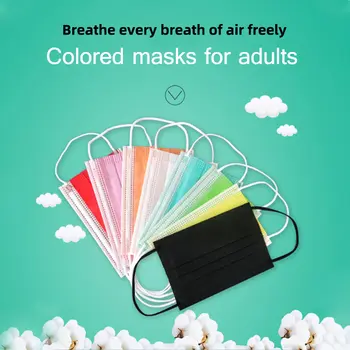 Multiple Colors Disposable Face Masks 3-Layer Non-Woven Masks Dustproof Anti-pollution Mouth Mask Safety Mask White Mascarillas
Multiple Colors Disposable Face Masks 3-Layer Non-Woven Masks Dustproof Anti-pollution Mouth Mask Safety Mask White Mascarillas