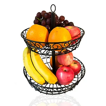 Double Layer Fruit Basket Stand Detachable Kitchen Fruit Basket Shelf 2 Levels Storage Stand LXY9
Double Layer Fruit Basket Stand Detachable Kitchen Fruit Basket Shelf 2 Levels Storage Stand LXY9