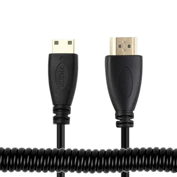 Type-C Mini HDMI 1/4 Male to Standard HDMI Male Stretch Extend Cable for Camera HDTV
Type-C Mini HDMI 1/4 Male to Standard HDMI Male Stretch Extend Cable for Camera HDTV