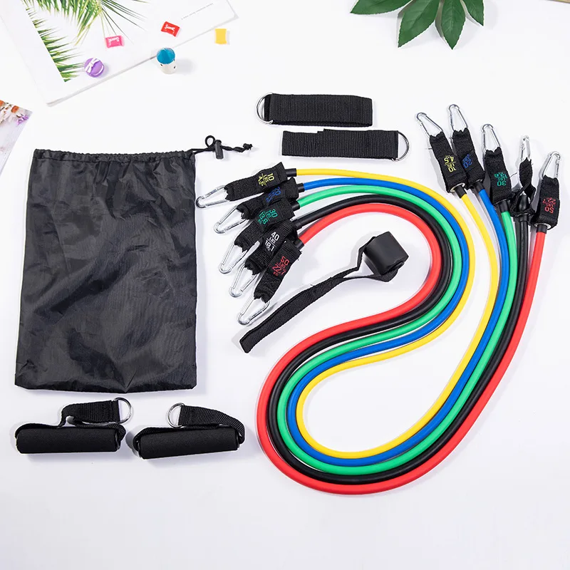 150 pounds elastic rope fitness male 11 piece set pull rope multifunctional chest muscle training equipment household resistance
150 pounds elastic rope fitness male 11 piece set pull rope multifunctional chest muscle training equipment household resistance
