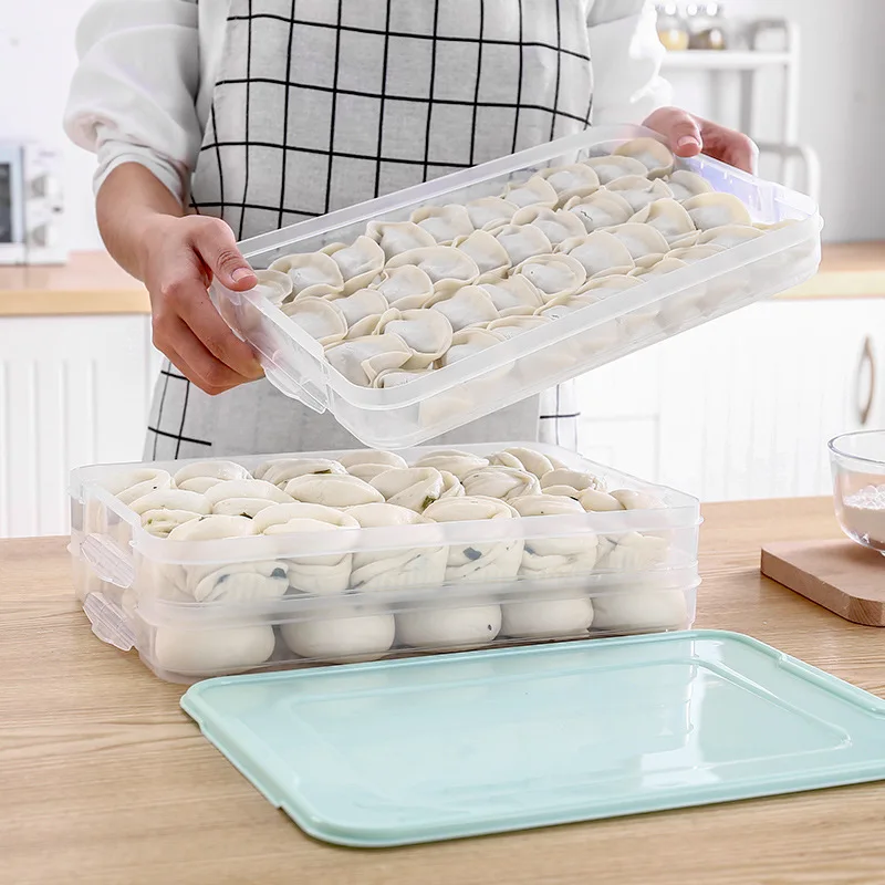 Creative Refrigerator Storage Rectangular Dumpling Box Transparent Egg Box Fresh-keeping Frozen Plastic Box Household Goods
Creative Refrigerator Storage Rectangular Dumpling Box Transparent Egg Box Fresh-keeping Frozen Plastic Box Household Goods