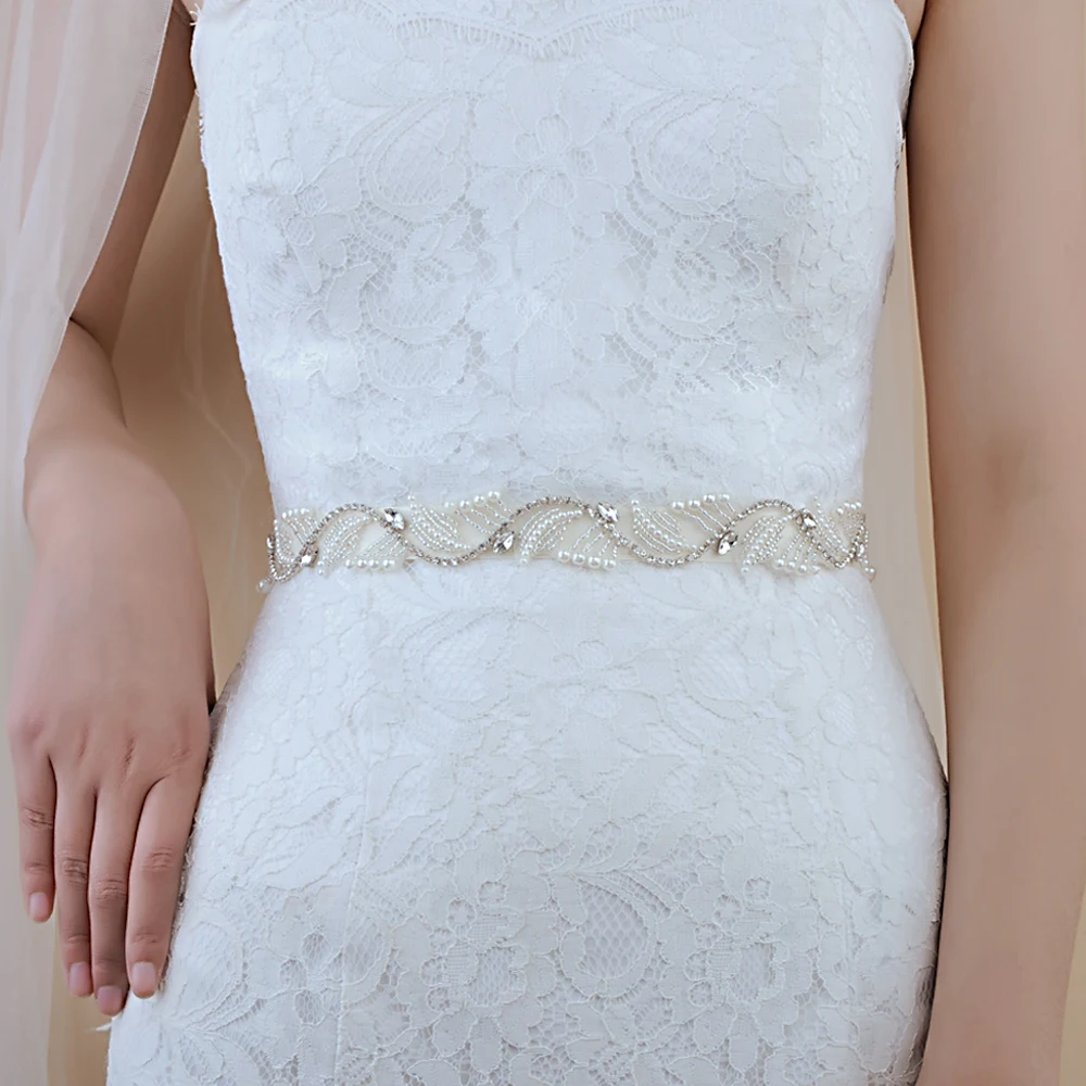 TRiXY S273 Women's Rhinestone Belt Pearls Beaded Belt Silver Wedding Sashes Belts Bridal Belt Wedding Dress Belt Women Waistband
TRiXY S273 Women's Rhinestone Belt Pearls Beaded Belt Silver Wedding Sashes Belts Bridal Belt Wedding Dress Belt Women Waistband
