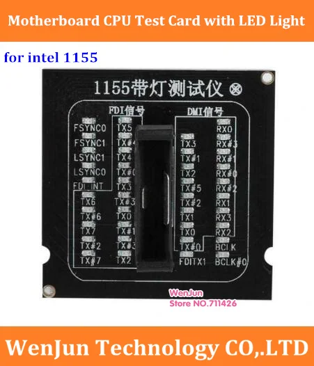 Desktop Motherboard CPU Tester I5 I7 mainboard Test Card with LED Light for intel 1155
Desktop Motherboard CPU Tester I5 I7 mainboard Test Card with LED Light for intel 1155