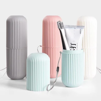 Portable Toothbrush Box Bathroom Accessories Toothbrush Holder Travel Toothbrush Storage Organizer Washing Cup Plastic Box 
Portable Toothbrush Box Bathroom Accessories Toothbrush Holder Travel Toothbrush Storage Organizer Washing Cup Plastic Box