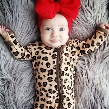 Newborn Baby Girl Boy Ruffle Zipper Leopard Print Long Sleeve O-Neck Romper Jumpsuit Fashion Clothes Set
Newborn Baby Girl Boy Ruffle Zipper Leopard Print Long Sleeve O-Neck Romper Jumpsuit Fashion Clothes Set