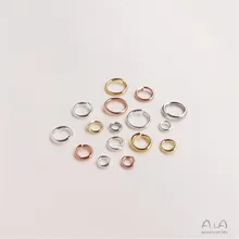 Open 18K-Silver Silver loop single ring-O-ring connecting ring DIY as decoration accessory
Open 18K-Silver Silver loop single ring-O-ring connecting ring DIY as decoration accessory