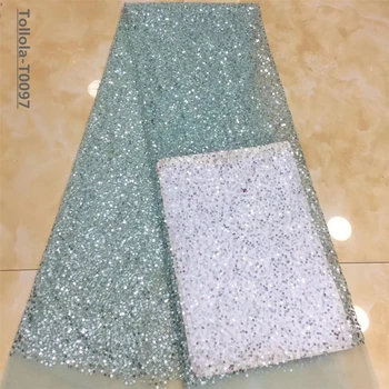 African Sequins Lace Fabric 2019 Embroidered Nigerian Net Laces Fabric Bridal High Quality French Tulle Lace Fabric 5yards
African Sequins Lace Fabric 2019 Embroidered Nigerian Net Laces Fabric Bridal High Quality French Tulle Lace Fabric 5yards