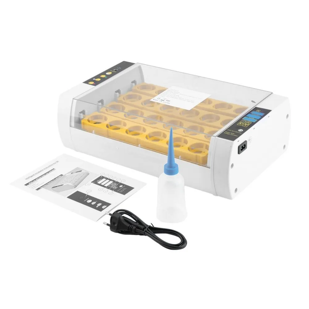 Practical 24 Eggs Large Capacity Mini Incubator For Chicken Poultry Quail Turkey Eggs Home Use Automatic Egg Turning
Practical 24 Eggs Large Capacity Mini Incubator For Chicken Poultry Quail Turkey Eggs Home Use Automatic Egg Turning
