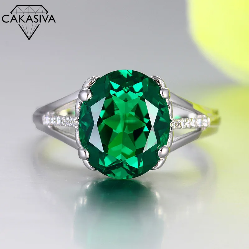 Main Stone about 10 * 12mm Emerald Color Treasure Inlaid with Egg Gemstone Ring 925 Silver Ring for Engagement and Marriage
Main Stone about 10 * 12mm Emerald Color Treasure Inlaid with Egg Gemstone Ring 925 Silver Ring for Engagement and Marriage