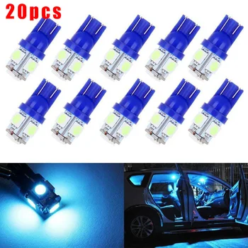 20Pcs Bulbs T10 2825 168 194 Ice Blue 5SMD LED Interior Dome License Plate Light Bulbs 12V 180 Degree Fit Most Cars Bright Light
20Pcs Bulbs T10 2825 168 194 Ice Blue 5SMD LED Interior Dome License Plate Light Bulbs 12V 180 Degree Fit Most Cars Bright Light