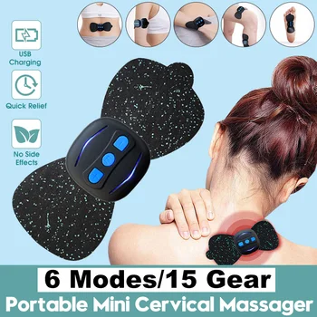 15-gear 6 Modes Portable USB Charging Massager Mini Massage Stickers Neck Stickers Cervical Vertebra Physiotherapy Instrument
15-gear 6 Modes Portable USB Charging Massager Mini Massage Stickers Neck Stickers Cervical Vertebra Physiotherapy Instrument
