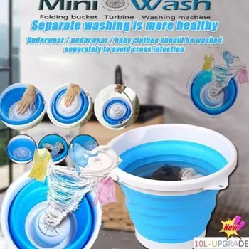 Mini Portable Ultrasonic Turbine Washing Machine Foldable Bucket Type USB Laundry Clothes Washer Cleaner for Home Travel
Mini Portable Ultrasonic Turbine Washing Machine Foldable Bucket Type USB Laundry Clothes Washer Cleaner for Home Travel