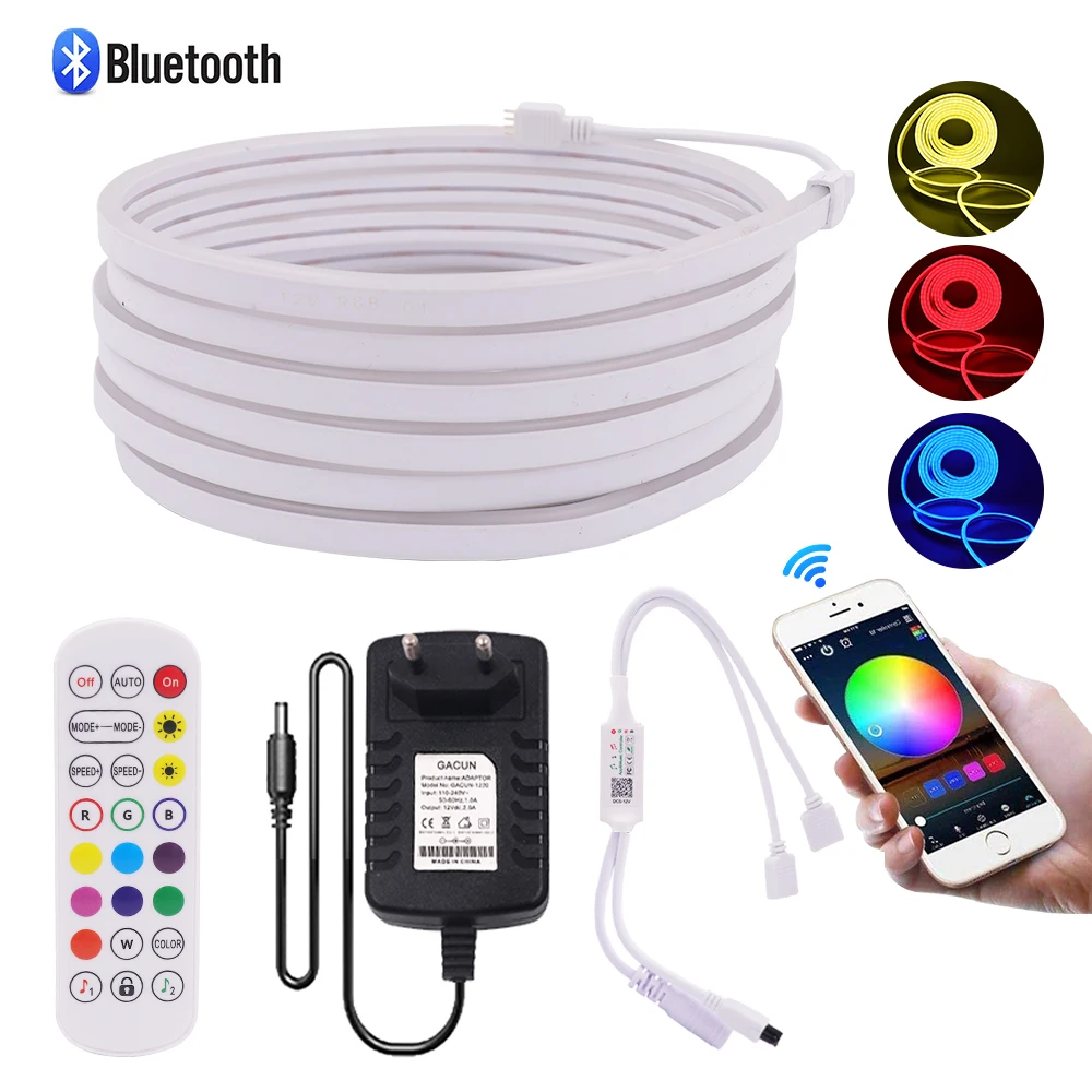 12 В RGB светодиодный светильник с Bluetooth APP дистанционное управление гибкая светодиодная лента неоновая вывеска музыкальная лента Водонепроницаемый веревочный светильник с дистанционным управлением
12 В RGB светодиодный светильник с Bluetooth APP дистанционное управление гибкая светодиодная лента неоновая вывеска музыкальная лента Водонепроницаемый веревочный светильник с дистанционным управлением