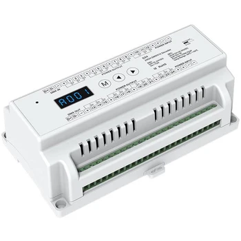 24 CH Constant Voltage DMX512 Decoder Din Rail Mounted 24 Channel 24CH RGB Controller 24Ch Dimming Controller DC 5-24V
24 CH Constant Voltage DMX512 Decoder Din Rail Mounted 24 Channel 24CH RGB Controller 24Ch Dimming Controller DC 5-24V