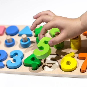 Preschool Wooden Montessori Toys Busy Board Counting Digital Geometric Training Materials Educational Math Toy For Child
Preschool Wooden Montessori Toys Busy Board Counting Digital Geometric Training Materials Educational Math Toy For Child