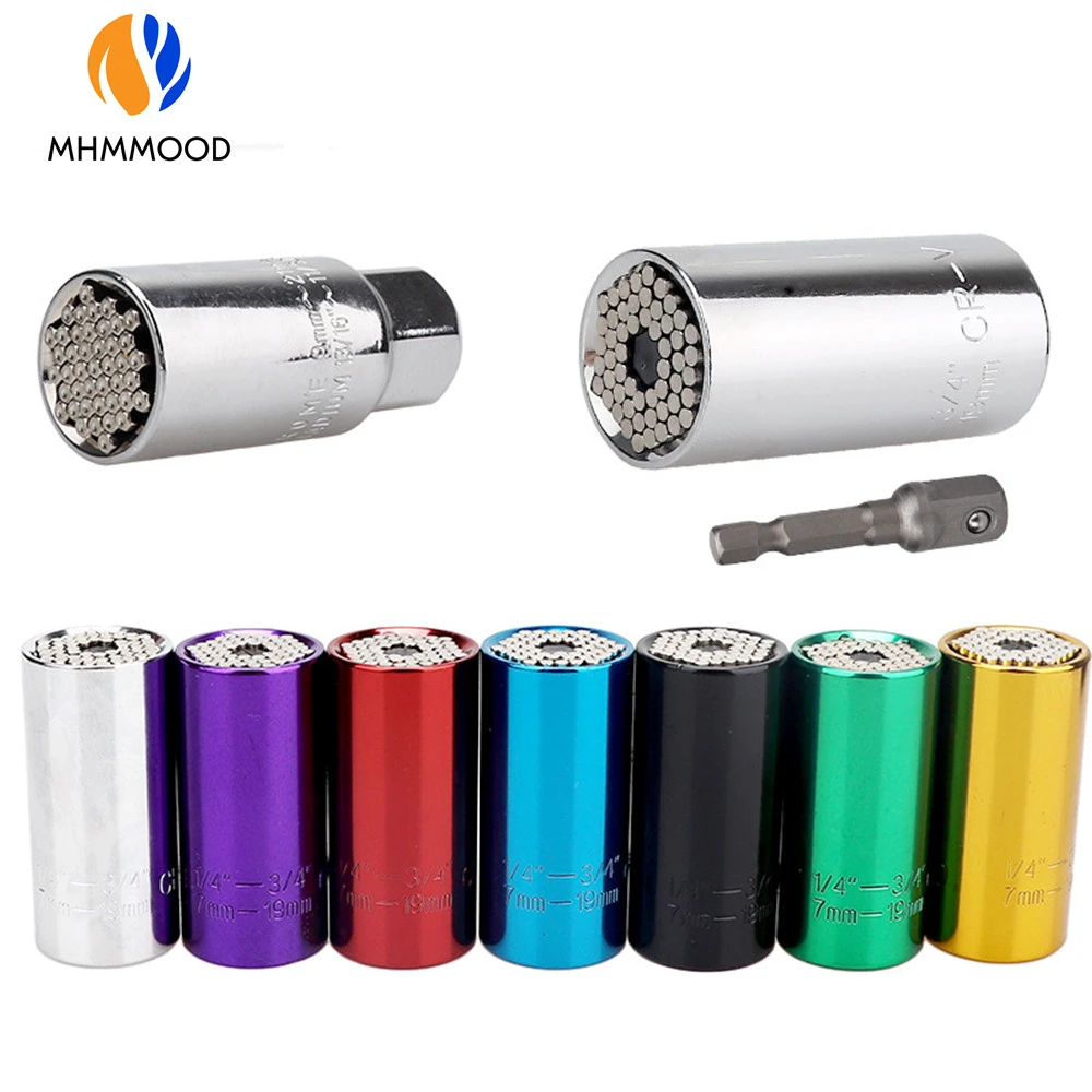 Universal Torque Wrench 7-19mm Socket Head Multifunctional Universal Sleeve Multi Hand Tools Cr- Material Socket Sleeve
Universal Torque Wrench 7-19mm Socket Head Multifunctional Universal Sleeve Multi Hand Tools Cr- Material Socket Sleeve