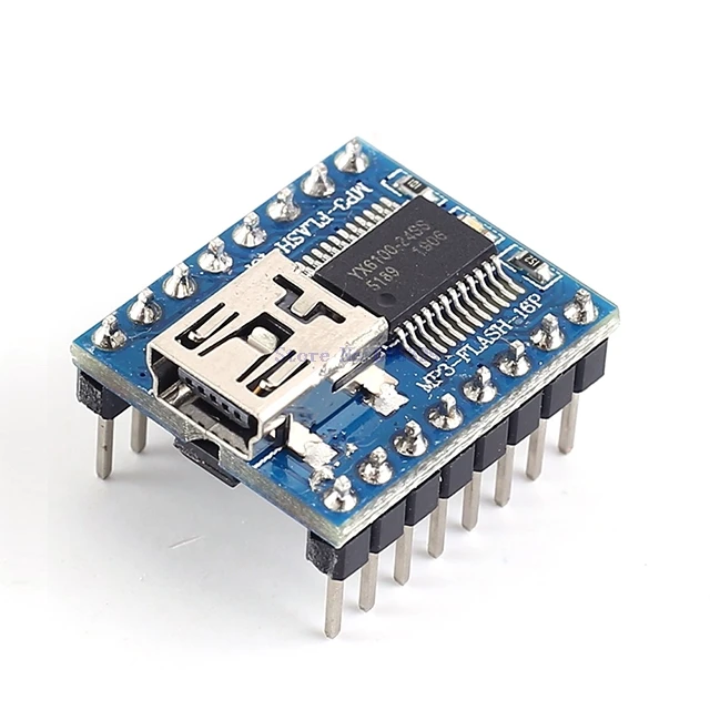 A7-- MAV MP3 Voice Audio Controller 128Mbit 64MByte Flash Voice Module SPI Drive / USB Direct Change Sound / MP3-FLASH-16P
A7-- MAV MP3 Voice Audio Controller 128Mbit 64MByte Flash Voice Module SPI Drive / USB Direct Change Sound / MP3-FLASH-16P