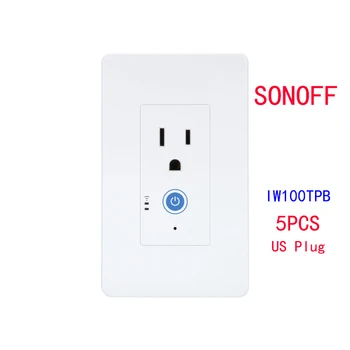 SONOFF IW100/IW101 - US Wi-Fi Smart Power Monitoring Wall Socket & Switch with Amazon Alexa and Google Assistant 1/2/3/5PCS/lot
SONOFF IW100/IW101 - US Wi-Fi Smart Power Monitoring Wall Socket & Switch with Amazon Alexa and Google Assistant 1/2/3/5PCS/lot