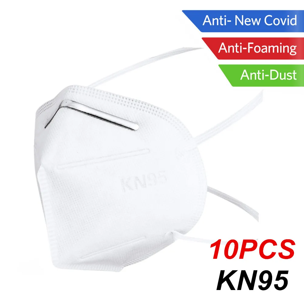 10Pcs KN95 Mask Face Mask PM2.5 Anti Dust Protective 95% Filtration Breathable KN95 Mouth Cover Respirator
10Pcs KN95 Mask Face Mask PM2.5 Anti Dust Protective 95% Filtration Breathable KN95 Mouth Cover Respirator