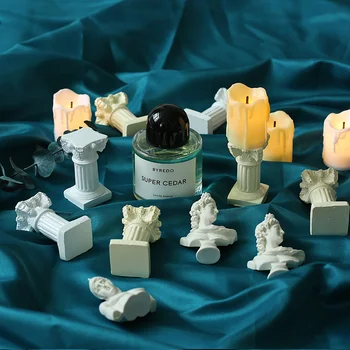 인기 창의적인 조각 시리즈 석고 인간 머리 사진 배경, 촬영 장식, INS 사진 소품, 사진 장식품 상품 이미지